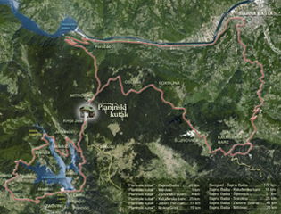 Planinski Kutak - Mapa